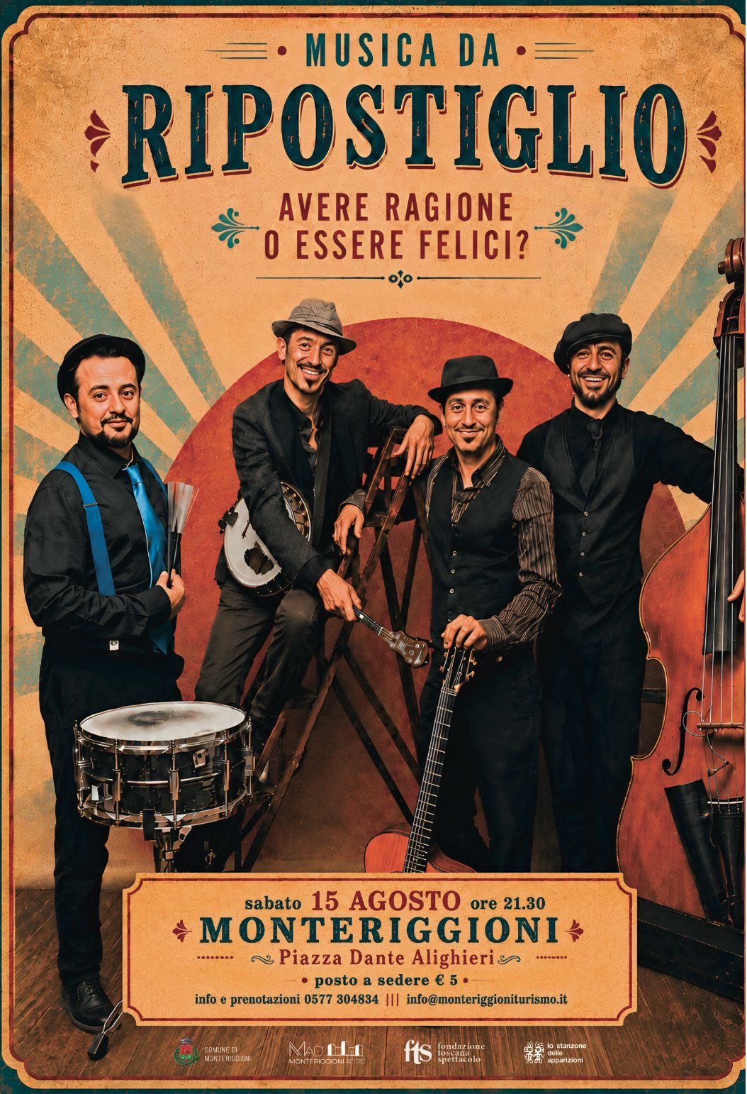 Ferragosto a Monteriggioni con Musica da Ripostiglio: in scena il nuovo concert…