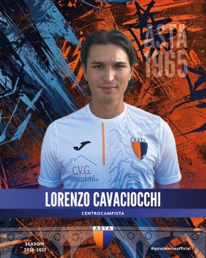 Calcio Eccellenza, l'Asta Taverne d&agrave; il benvenuto a Lorenzo Cavaciocchi