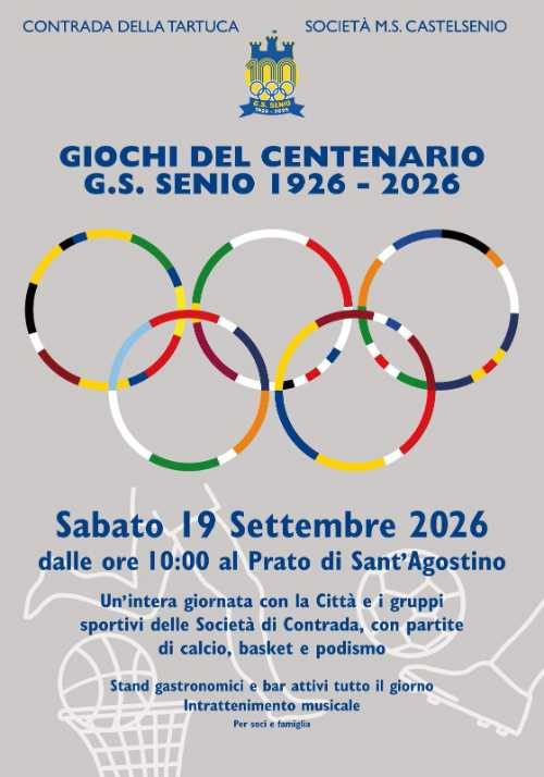 Fwd: Giochi del Centenario G.S. Senio (1926-2026)