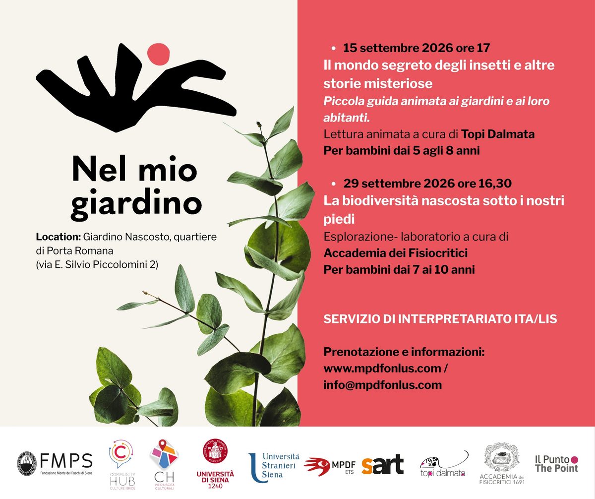CS – Nel mio giardino: tornano a Siena le letture e le esplorazioni degli spazi…