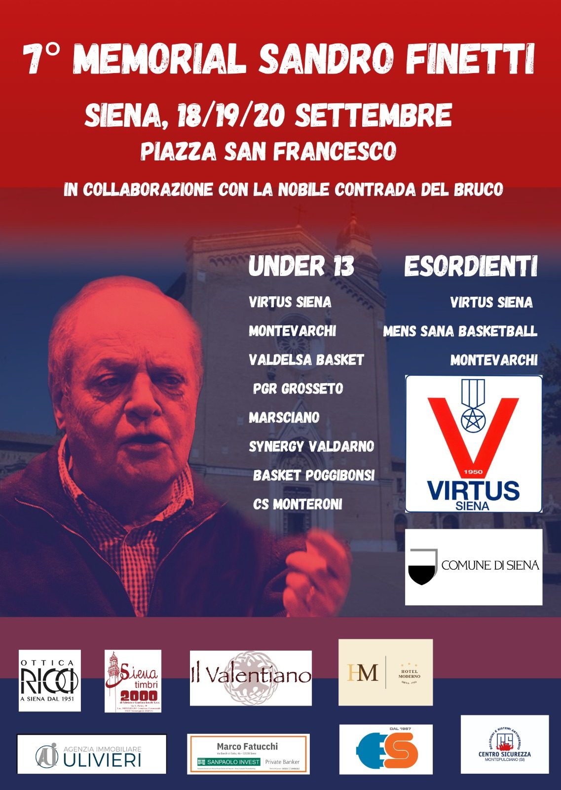 Dal 18 al 20 settembre il 7° Memorial Sandro Finetti