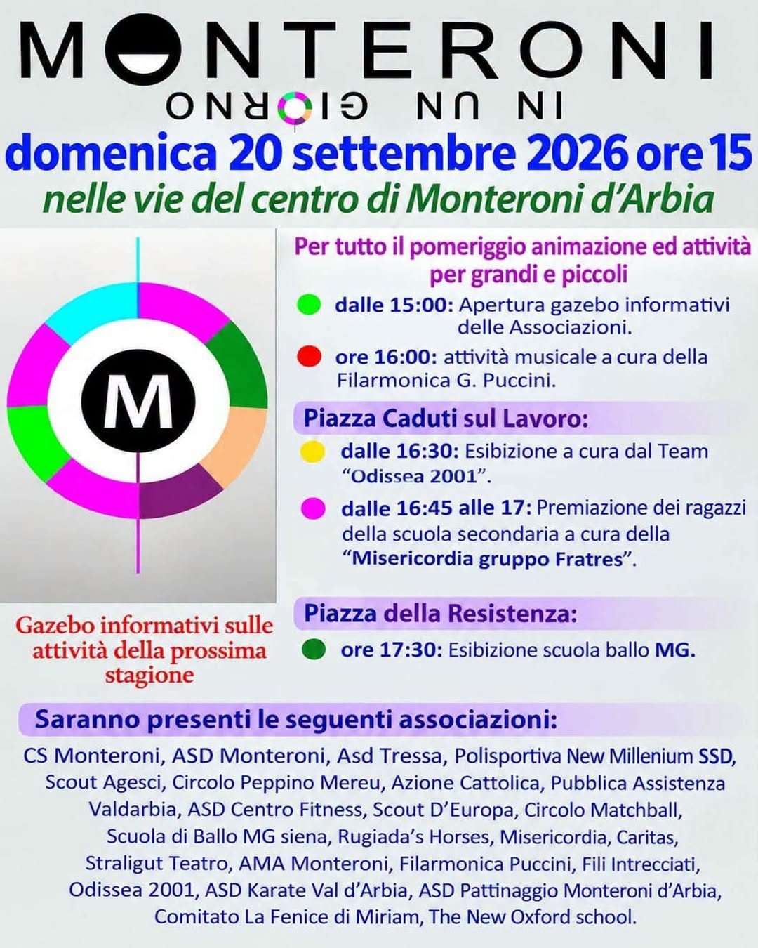 Monteroni d’Arbia, domani il via all’undicesima edizione di Monteroni in un Gio…