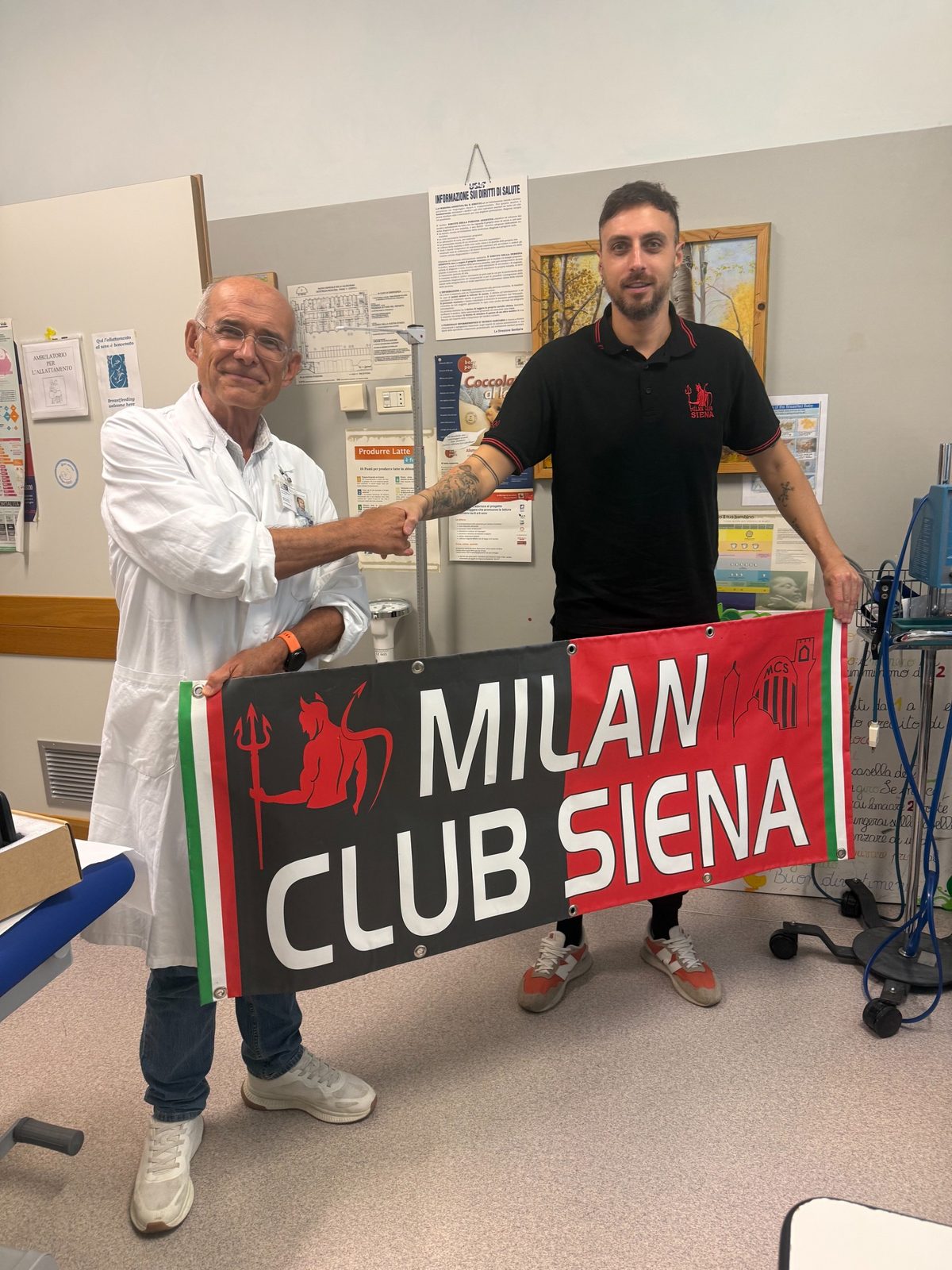 Il Milan Club Siena dona 16 cercapersona all’ospedale di Nottola