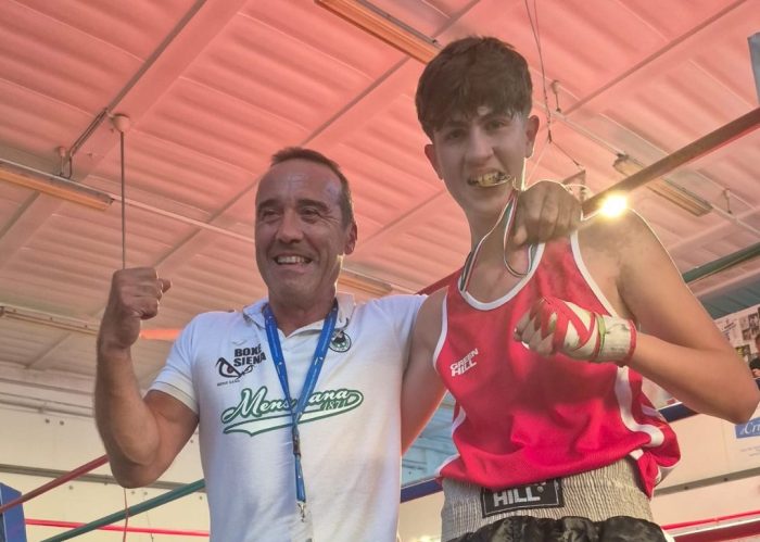 Boxe Siena Mens Sana, Brando Barbagli campione regionale Under 15