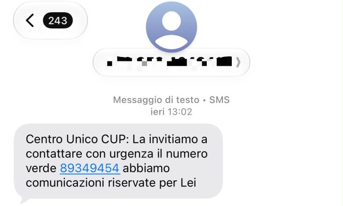 Falsi messaggi dal CUP via WhatsApp ed e-mail, l&rsquo;allarme dell'Aou Senese
