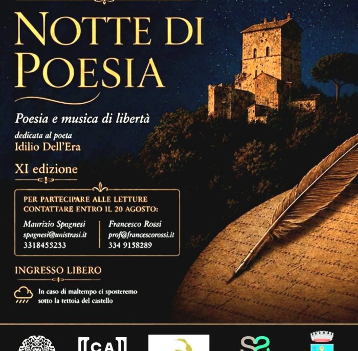 Sovicille, al Castello di Montarrenti torna la Notte di Poesia: sabato l&rsquo;undicesima edizione