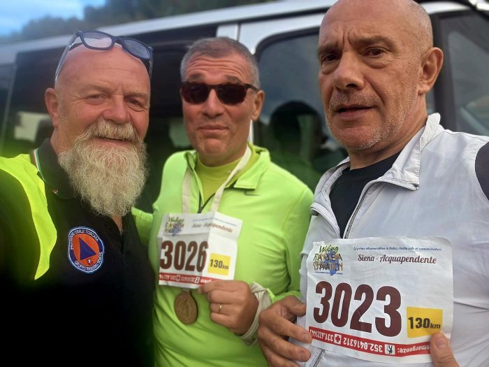 Un cammino per tutti, Luca Aiello nella storia: &egrave; il primo non vedente a completare i 130 km della Walking Francigena Ultramarathon