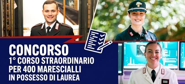 Comunicato stampa concorso 400 allievi Marescialli Carabinieri con titolo di la…