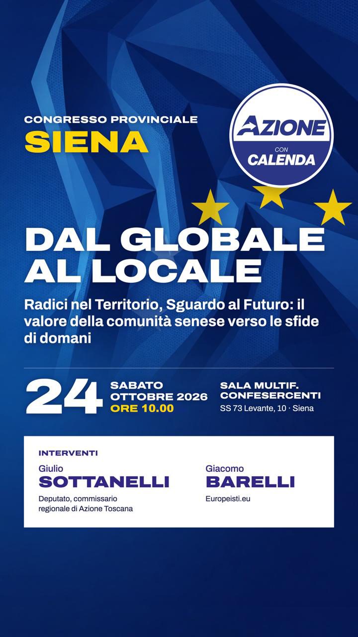 COMUNICATO AZIONE SIENA – 20 OTTOBRE 2026