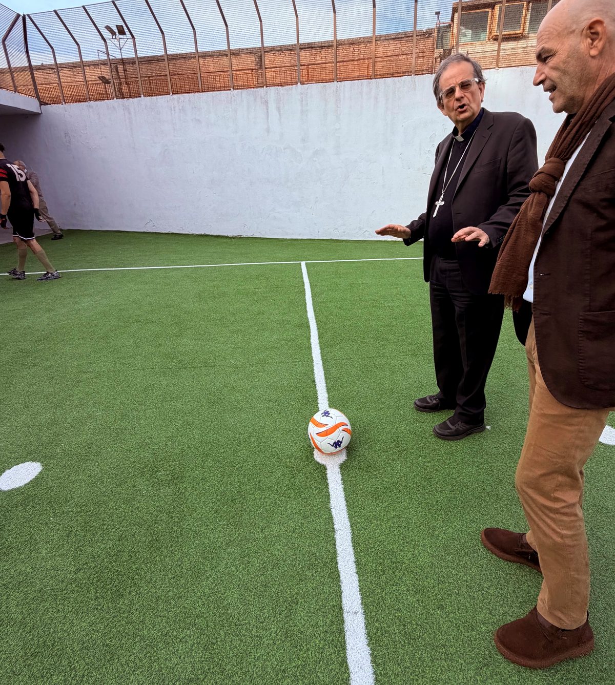 Inaugurazione campo sportivo nella casa circondariale di Santo Spirito
