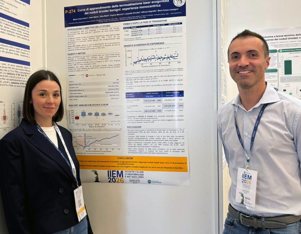 Due premi all’Endocrinologia dell’Aou Senese al Congresso nazionale “Incontri I…