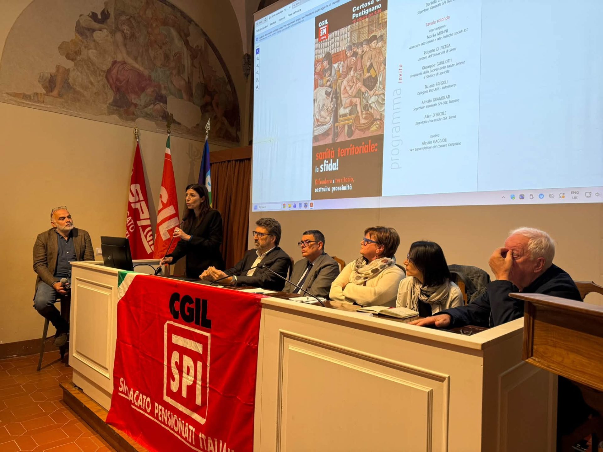 Sanit&agrave; di prossimit&agrave; e difesa del pubblico: il dibattito dello Spi Cgil Siena a Pontignano